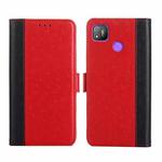 For Tecno Pop 4 Ostrich Texture Flip Leather Phone Case(Red)