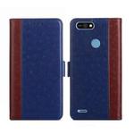 For Tecno Pop 2 / Pop 2 F / Pop 2 Pro / Pop 2 Power / Itel P13 Ostrich Texture Flip Leather Phone Case(Blue)