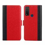 For TCL 20 R 5G / Bremen / 20 AX 5G Ostrich Texture Flip Leather Phone Case(Red)