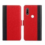 For Fujitsu Arrows WE-F-51B Ostrich Texture Flip Leather Phone Case(Red)