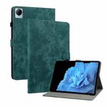 For vivo Pad 11 2022 Tiger Pattern PU Tablet Case(Dark Green)