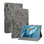 For Huawei MatePad Pro 10.8 2021/2018 Tiger Pattern PU Tablet Case(Grey)