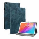 For Huawei MatePad T 10s/Enjoy Tablet 2 Tiger Pattern PU Tablet Case(Dark Blue)