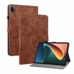 For Xiaomi Pad 5/Pad 5 Pro Tiger Pattern PU Tablet Case With Sleep / Wake-up Function(Brown)