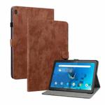 For Lenovo Tab M10/Tab M10 HD Tiger Pattern PU Tablet Case(Brown)
