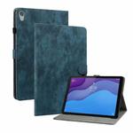 For Lenovo Tab M10 HD Gen 2 Tiger Pattern PU Tablet Case(Dark Blue)