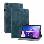 For Lenovo Tab M10 Plus 10.6 3rd Gen Tiger Pattern PU Tablet Case(Dark Blue)