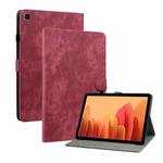 For Samsung Galaxy Tab A7 10.4 2020 Tiger Pattern PU Tablet Case With Sleep / Wake-up Function(Red)