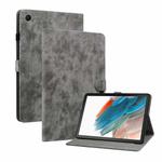 For Samsung Galaxy Tab А8 10.5 Wifi/LTE Tiger Pattern PU Tablet Case With Sleep / Wake-up Function(Grey)