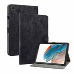 For Samsung Galaxy Tab А8 10.5 Wifi/LTE Tiger Pattern PU Tablet Case With Sleep / Wake-up Function(Black)