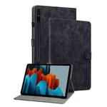 For Samsung Galaxy Tab S9 Tiger Pattern Flip Leather Tablet Case(Black)