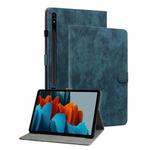For Samsung Galaxy Tab S9+ Tiger Pattern Flip Leather Tablet Case(Dark Blue)