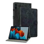 For Samsung Galaxy Tab S9+ Tiger Pattern Flip Leather Tablet Case(Black)