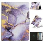 For Amazon Kindle HD 8 2020 Marble Pattern Smart Leather Tablet Case(Purple)
