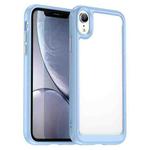 For iPhone XR Colorful Series Acrylic + TPU Phone Case(Blue)