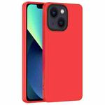 For iPhone 14 Plus Eagle Eye Lens Oily Feel TPU + PC Phone Case (Red + Black)