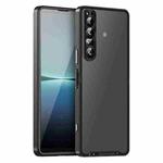 For Sony Xperia 1 IV Frosted Metal Phone Case(Black)