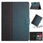 For Amazon Kindle Paperwhite 4 / 3 / 2 / 1 Stitching Solid Color Smart Leather Tablet Case(Green)