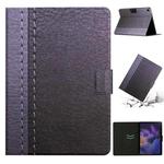 For Samsung Galaxy Tab A8 Stitching Solid Color Smart Leather Tablet Case(Grey)