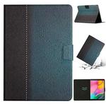For Samsung Galaxy Tab A 10.1 2019 T510 Stitching Solid Color Smart Leather Tablet Case(Green)