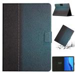For Huawei MediaPad M5 Lite Stitching Solid Color Smart Leather Tablet Case(Green)