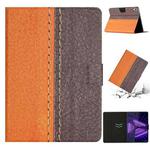 For Lenovo Tab M10 HD 2nd Gen Stitching Solid Color Smart Leather Tablet Case(Orange)