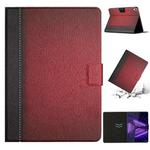 For Lenovo Tab M10 HD 2nd Gen Stitching Solid Color Smart Leather Tablet Case(Red)
