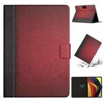 For Lenovo Tab P11 Stitching Solid Color Smart Leather Tablet Case(Red)