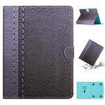 For 7 inch Tablet Stitching Solid Color Leather Tablet Case(Grey)