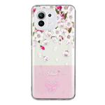 For Samsung Galaxy A73 Bronzing Butterfly Flower Phone Case(Peach Blossoms)