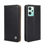 For OnePlus Nord CE 2 Lite 5G Non-Magnetic Retro Texture Horizontal Flip Leather Phone Case(Black)