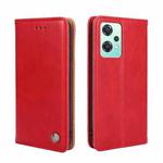 For OnePlus Nord CE 2 Lite 5G Non-Magnetic Retro Texture Horizontal Flip Leather Phone Case(Red)