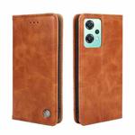 For OnePlus Nord CE 2 Lite 5G Non-Magnetic Retro Texture Horizontal Flip Leather Phone Case(Brown)