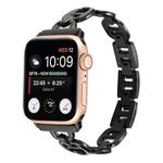 Steel Watch Band For Apple Watch Ultra 49mm / Series 8&7 45mm / SE 2&6&SE&5&4 44mm / 3&2&1 42mm(Black)