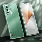 For vivo S12 Pro Brushed Texture Shockproof Phone Case(Matcha Green)