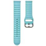 18mm Universal Single Color Silicone Watch Band(Lake Blue)
