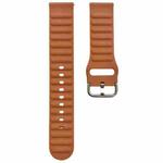 20mm Universal Single Color Silicone Watch Band(Camel)