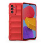 For Samsung Galaxy M13 4G Magic Shield TPU + Flannel Phone Case(Red)