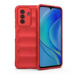 For Huawei Enjoy 50 4G / Nova Y70 Magic Shield TPU + Flannel Phone Case(Red)