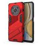 For Honor X30 Punk Armor PC + TPU Phone Case with Holder(Red)