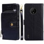 For Nokia C200 Zipper Bag Leather Phone Case(Black)