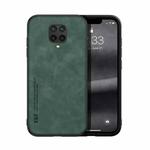 For Xiaomi Redmi Note 9 Pro Max Skin Feel Magnetic Leather Back Phone Case(Green)