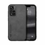 For Xiaomi Redmi Note 11 Pro 5G Skin Feel Magnetic Leather Back Phone Case(Dark Grey)