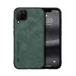 For Samsung Galaxy A22 4G Skin Feel Magnetic Leather Back Phone Case(Green)