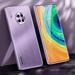 For Huawei Mate 30 Brushed Texture Shockproof Phone Case(Light Purple)