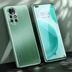 For Huawei nova 8 Pro 5G Brushed Texture Shockproof Phone Case(Matcha Green)