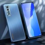 For Huawei nova 7 SE Brushed Texture Shockproof Phone Case(Navy Blue)