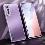 For Huawei nova 7 SE Brushed Texture Shockproof Phone Case(Light Purple)