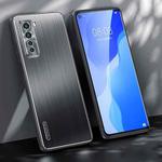 For Huawei nova 7 SE Brushed Texture Shockproof Phone Case(Black)