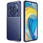 For Huawei Mate 50 Carbon Fiber Texture Shockproof TPU Phone Case(Blue)